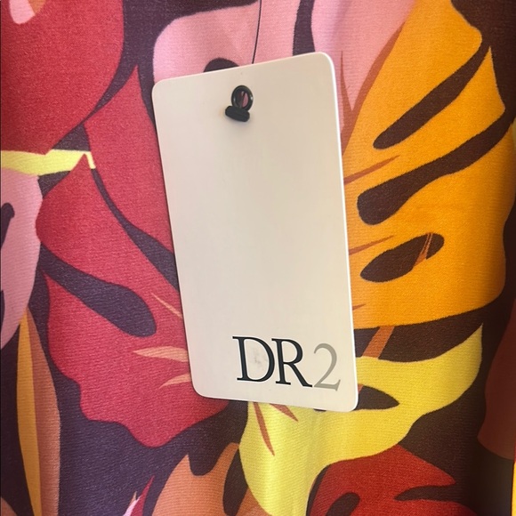 DR2 Multicolor Leaf Pattern Kimono - Picture 3 of 6